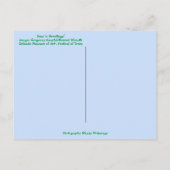 沿岸熱帯魚の海nグリーティングホリデー ポストカード (裏面)