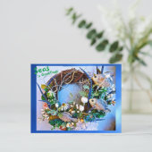 沿岸熱帯魚の海nグリーティングホリデー ポストカード (スタンド正面)