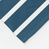 沿岸生航海の生ティール（緑がかった色）ブルーいかりロープ フリースブランケット (角)