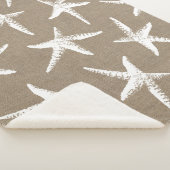 沿岸白いヒトデ及びのどのバーラップ シェルパブランケット (3/4)