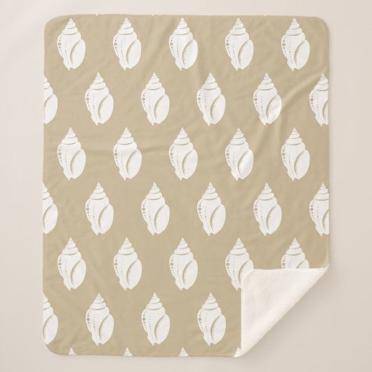 沿岸白い貝殻とトープ シェルパブランケット (正面)