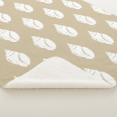 沿岸白い貝殻とトープ シェルパブランケット (3/4)