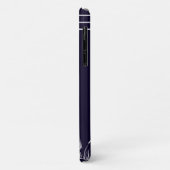 沿岸白パーソナライズされた鷺の鳥ネイビーブルー Case-Mate iPhoneケース (裏面/左)