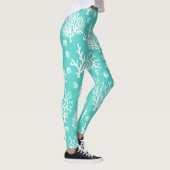 沿岸白海のサンゴと貝殻 レギンス (右)