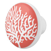 沿岸白海の珊瑚及び珊瑚のピンク セラミックノブ (右)