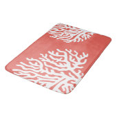 沿岸白海の珊瑚及び珊瑚のピンク バスマット (アングル)