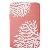 沿岸白海の珊瑚及び珊瑚のピンク バスマット (正面縦)