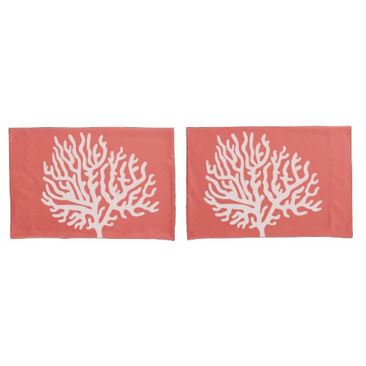 沿岸白海の珊瑚及び珊瑚のピンク 枕カバー (フロントセット)