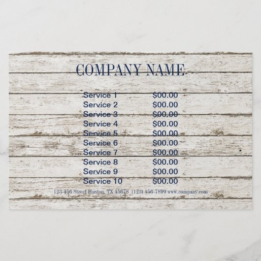 沿岸白漆喰の木航海の青魚 チラシ (裏面)