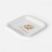 沿岸真珠シーシェルベビーシャワー ペーパープレート (傾斜あり)