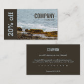 沿岸石および海の波: ロイヤリティ: 顧客 ロイヤリティカード (正面/裏面)