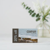 沿岸石および海の波: ロイヤリティ: 顧客 ロイヤリティカード (スタンド正面)