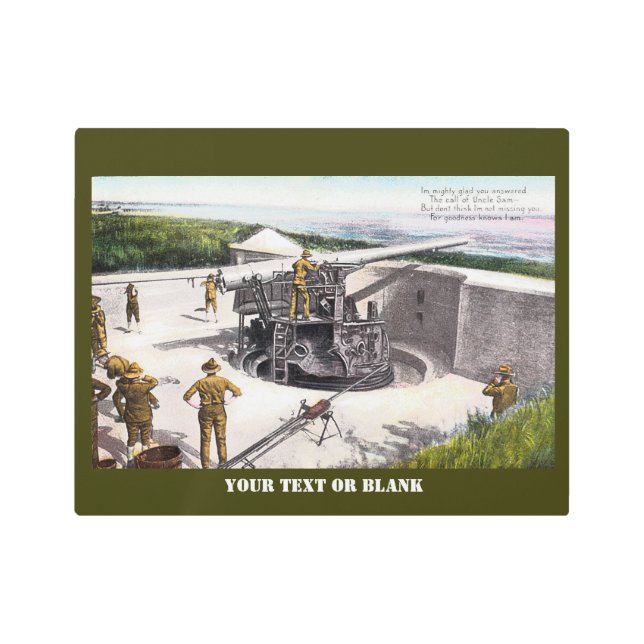 沿岸砲兵 メタルプリント (正面)