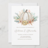 沿岸秋カボチャ&シーシェル婚約パーティ 招待状 (正面)