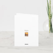 沿岸空白のビーチサンセットカード カード (裏面)