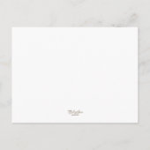 沿岸空白のビーチサンセットカード ポストカード (裏面)