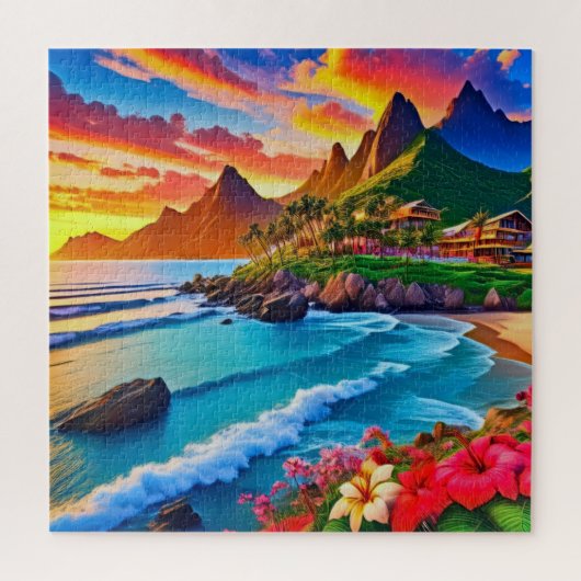 沿岸素晴らしの風景 ジグソーパズル (縦)