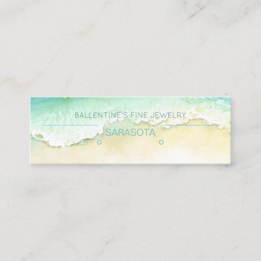 沿岸素晴らしジュエリーイヤリングディスプレイ スキニー名刺 (正面)