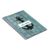 沿岸素朴いかりライトブルー名航海の ノートブック (右側)