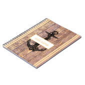 沿岸素朴いかり黄色航海の名 ノートブック (左側)