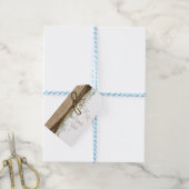 沿岸素朴ビーチスターフィッシュバーラップ&グリーンリー ギフトタグ (より糸付き)