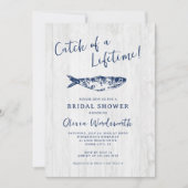 沿岸素朴漁師エステティックブライダルシャワー 招待状 (正面)