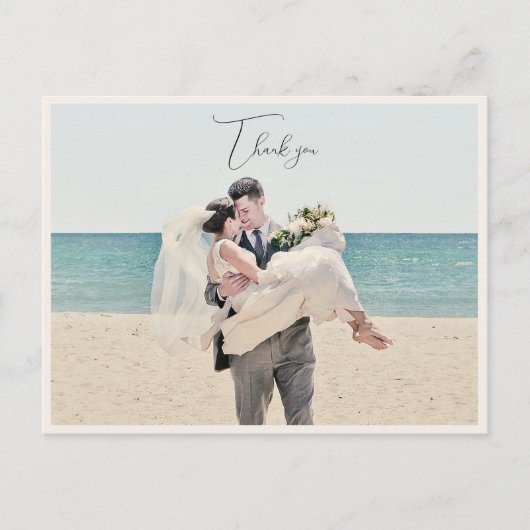 沿岸結婚の写感謝してい真 ポストカード (正面)