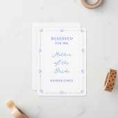 沿岸結婚の家族予約シーティングブルーシェル ノートカード (正面/裏面インサイチュ)