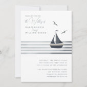 沿岸結婚帆船 招待状 (正面)
