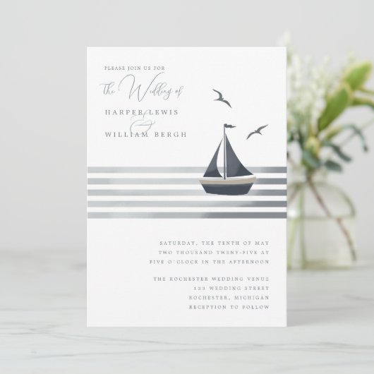 沿岸結婚帆船 招待状 (スタンド正面)