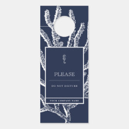 沿岸脱出：航海のシーホース&サンゴ ドアノブサイン