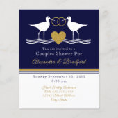 沿岸航海のカップルのシャワー海軍ブルーサンドパイパー (正面)