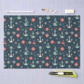 沿岸航海のクリスマスいかりティッシュペーパー 薄葉紙 (クラフト)