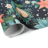 沿岸航海のクリスマスヒトデ包装紙 ラッピングペーパー (ロールコーナー)