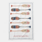 沿岸航海のビーチオールパーソナライズされた キッチンタオル (縦)