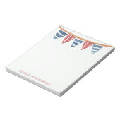 沿岸航海のビーチフラパーソナライズされたグ ノートパッド (回転)