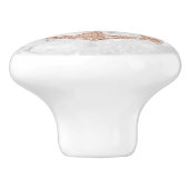 沿岸航海のビーチホワイトマーブルシップいかり セラミックノブ (側面)