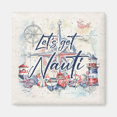 沿岸航海のビーチボートをテーマにナウティを獲得しよう マグネット (正面)