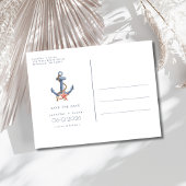 沿岸航海の写真ビーチ結婚式日付の保存 案内ポストカード