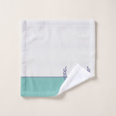 沿岸航海の帆船ティール(緑がかった色)ブルーネイビーサマー バスタオルセット (ウォッシュタオル)