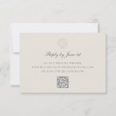 沿岸航海の殻QRベージュ色結婚反応 (正面)