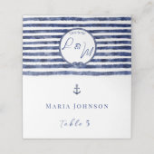 沿岸航海の結婚の プレイスカード (外部開封)