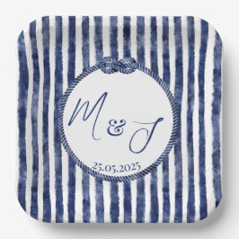 沿岸航海の結婚の ペーパープレート