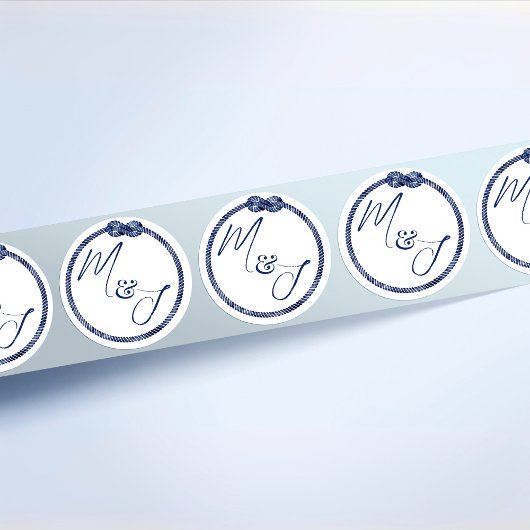 沿岸航海の結婚の ラウンドシール