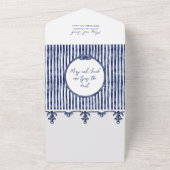 沿岸航海の結婚式招待状 オールインワン招待状 (外側)