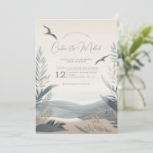 沿岸航海の結婚式招待状 招待状 (スタンド正面)