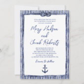 沿岸航海の結婚式招待状 招待状 (正面)