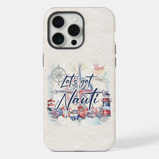 沿岸航海の船テーマ「ナウティを得よう」 iPhoneケース (裏面)