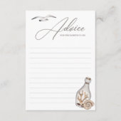 沿岸航海の赤ちゃんシャワーアドバイスカード アドバイスカード (正面)