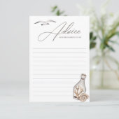 沿岸航海の赤ちゃんシャワーアドバイスカード アドバイスカード (スタンド正面)